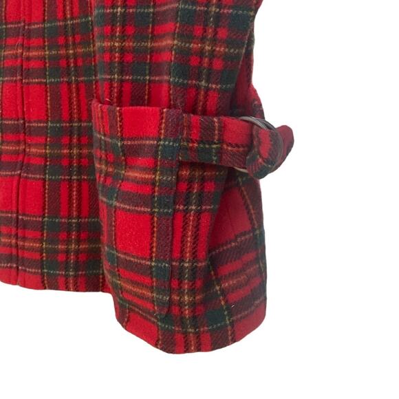 Vintage Made in USA Zip Up David Brooks Wool Blend Tartan Plaid Vest Size Large - Picture 3 of 7